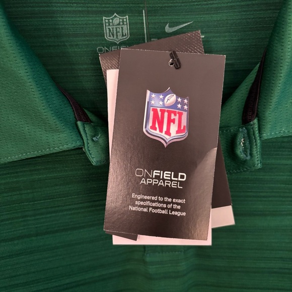 Men’s Nike Dri-Fit New York Jets Long Sleeved Polo - Picture 4 of 8